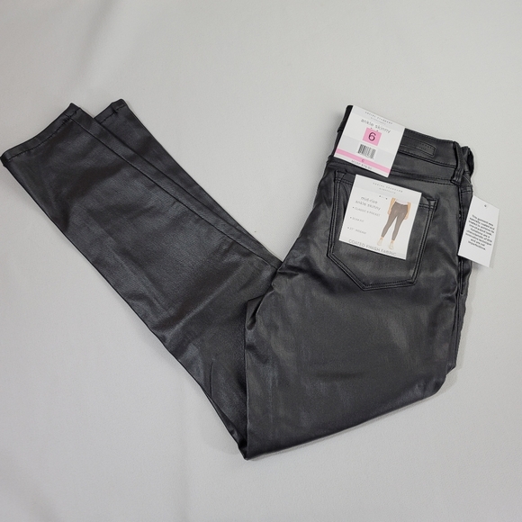 Social Standard By Sanctuary Ankle Skinny Coated Pants Sz 6 - Picture 13 of 13